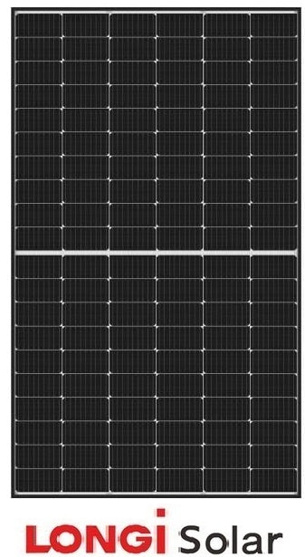 LONGi Solarmodul LR4-60HIH 9BB Half Cut MONO 370W Schwarzer Rahmen