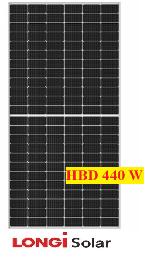 LONGi Solarmodul LR4-72HBD BIFACIAL 9BB Half Cut MONO 440W