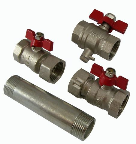 Deltamess EBS 1"(1") x 130 mm-inkl.2 KH- Verschraubungen u. Vorlauf-KH Direktm.
