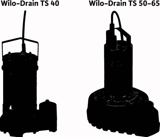 Wilo Schmutzwasser-Tauchmotorpumpe Drain TS 50 H 111/11-A,Rp 2,3x400V,1.1kW