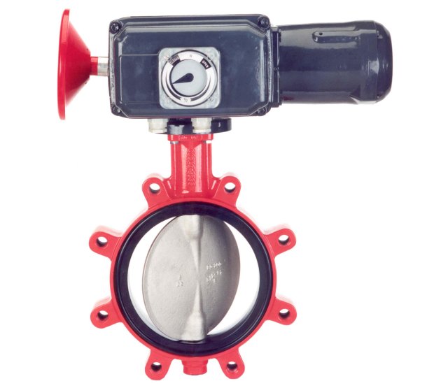 KSB Einklemm-Absperrklappe BOAXMAT-SF m.E-Antrieb LEB-4 24 V PN 10/16 – KSB