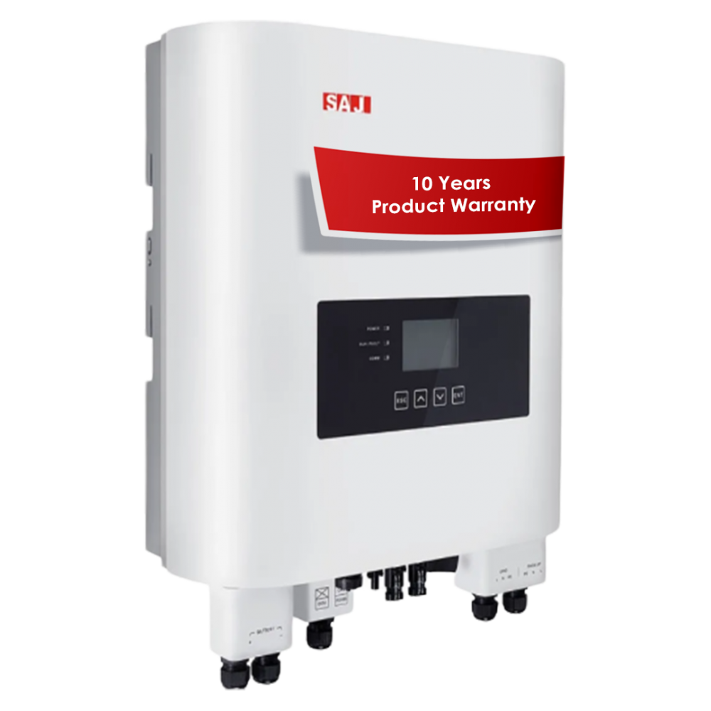 SAJ H1-4K-S2 Hybrid Wechselrichter 4 kW, 1PH, 2 MPPT, IP65 mit DC & WLAN