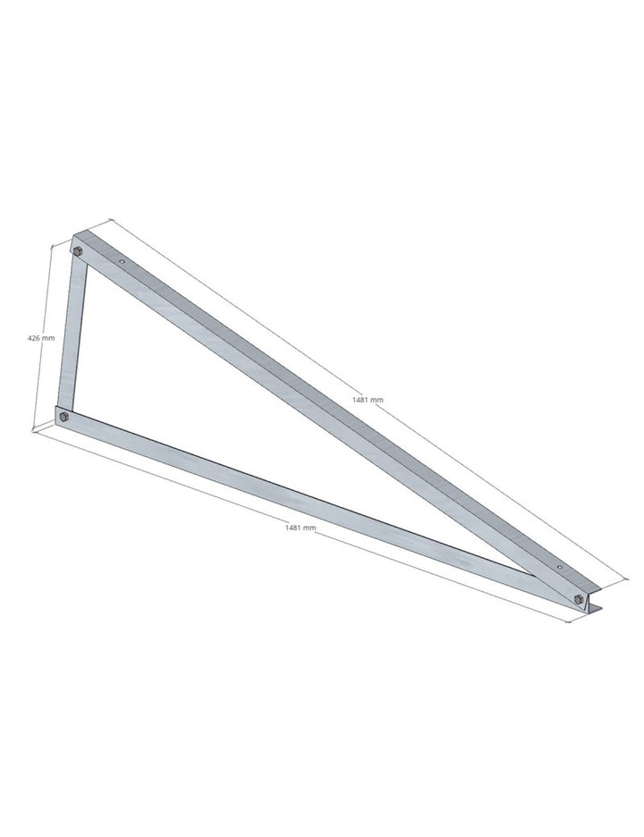 SOLTEC Dreieck 15 ° VERTIKALE Montage Aluminium