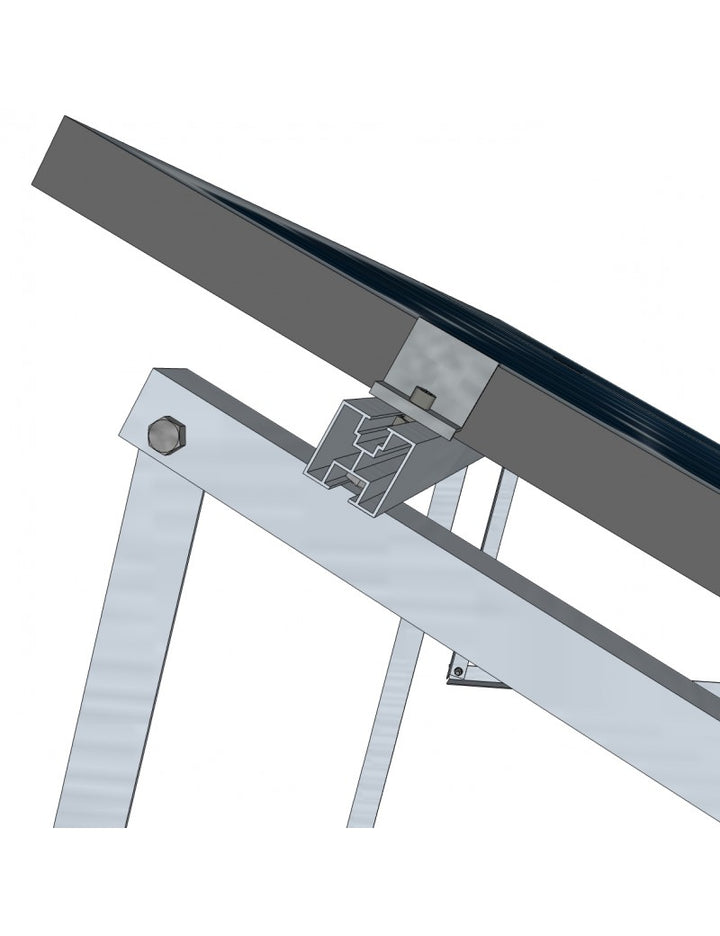 SOLTEC Dreieck 15 ° VERTIKALE Montage Aluminium