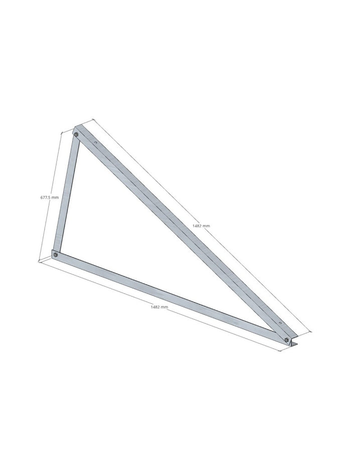 SOLTEC Dreieck 25 ° VERTIKALE Montage Aluminium