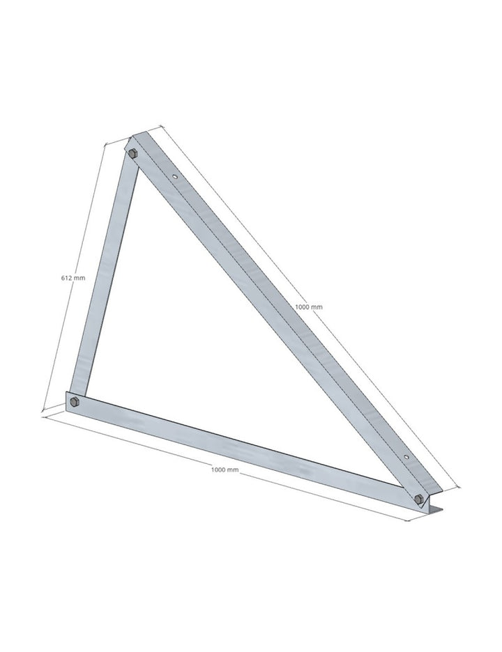 SOLTEC Dreieck 35 ° Montage HORIZONTAL Aluminium