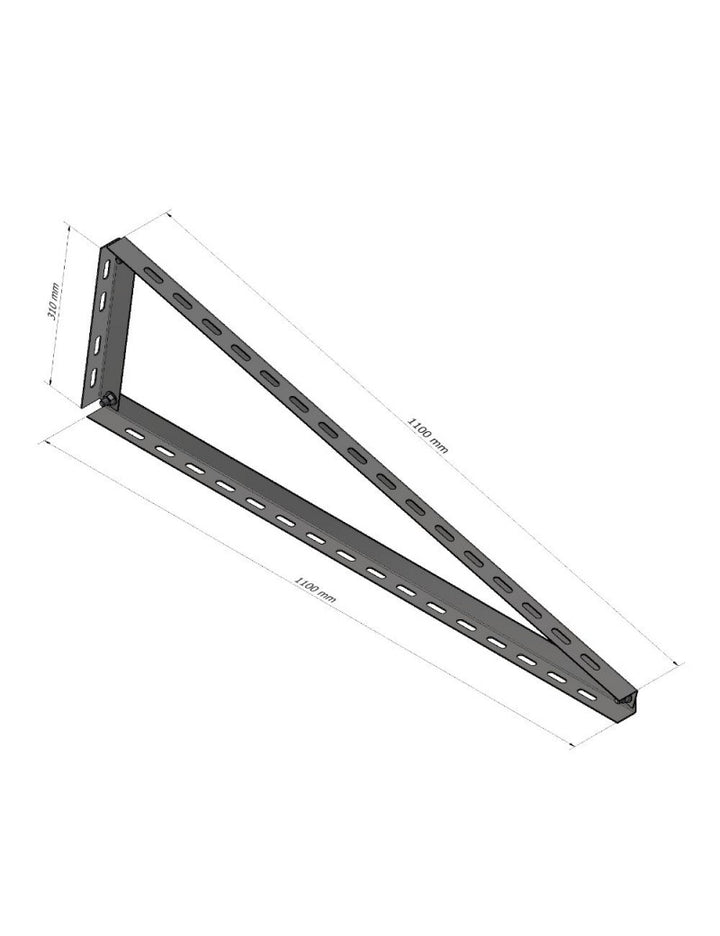 SOLTEC Dreiecksstütze 15 ° HORIZONTALE Montage Magnelis®