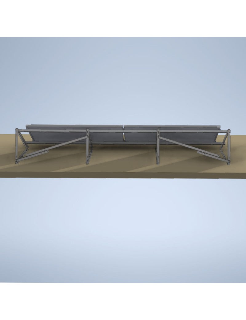 SOLTEC Dreiecksstütze 15 ° HORIZONTALE Montage Magnelis®