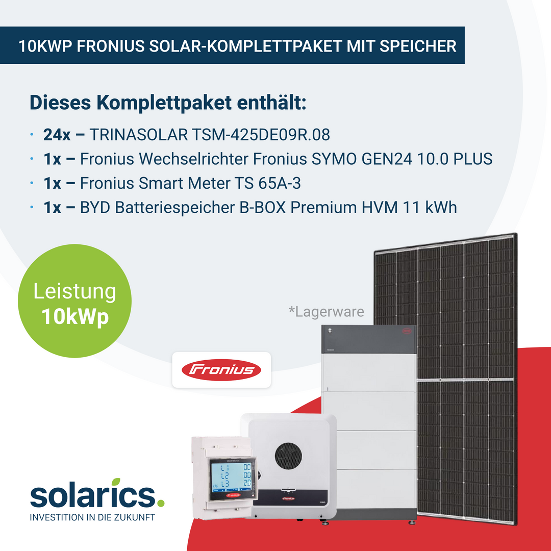 Fronius Solar-Komplettpaket 10kWp mit Speicher