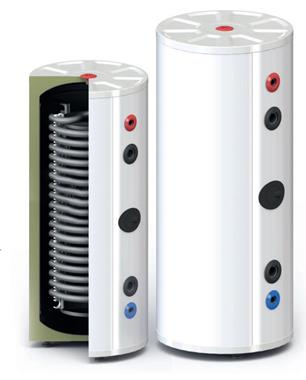 Solimpeks SOLITANK Vertikal stehender Warmwasserspeicher/Wärmetauscher 500L mit Wärmetauscher 3,83 m2