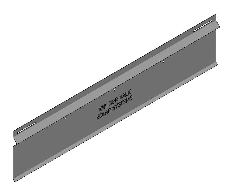 Van der ValkPro+ - Verzinkte Rückplatte P10° L=1160mm (742520)