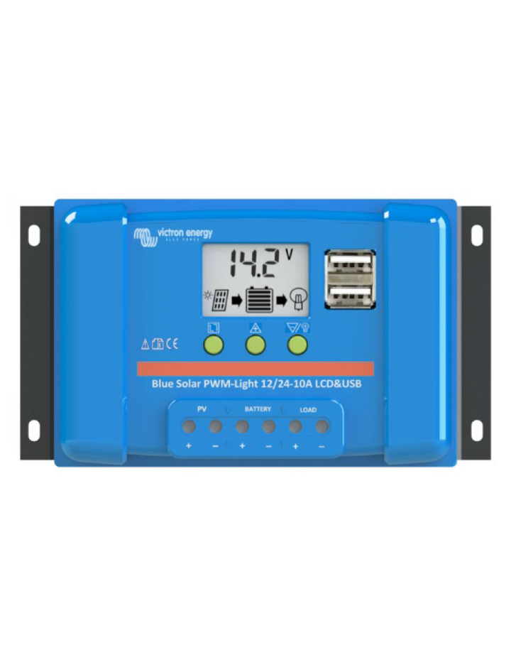 Victron Energy Laderegler BlueSolar PWM 12/24 V - 10 A