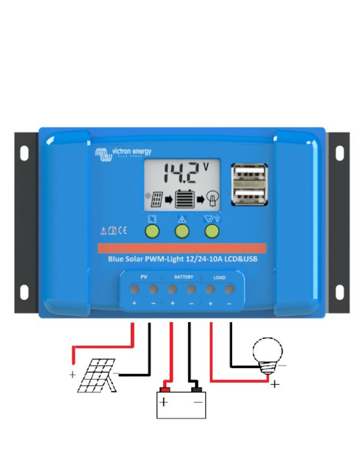 Victron Energy Laderegler BlueSolar PWM 12/24 V - 5 A
