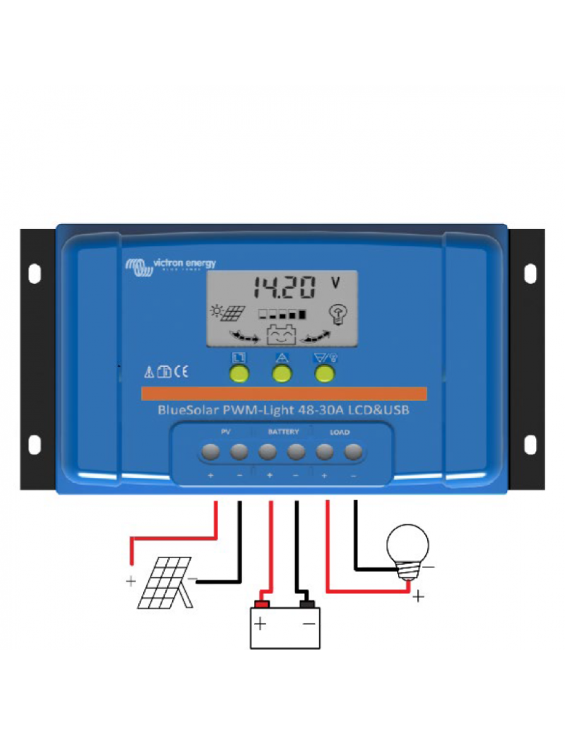 Victron Energy Laderegler BlueSolar PWM 48 V - 30 A