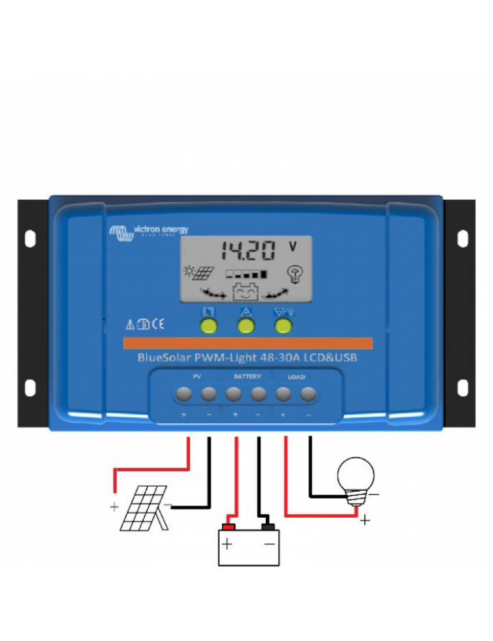 Victron Energy Laderegler BlueSolar PWM 48 V - 30 A