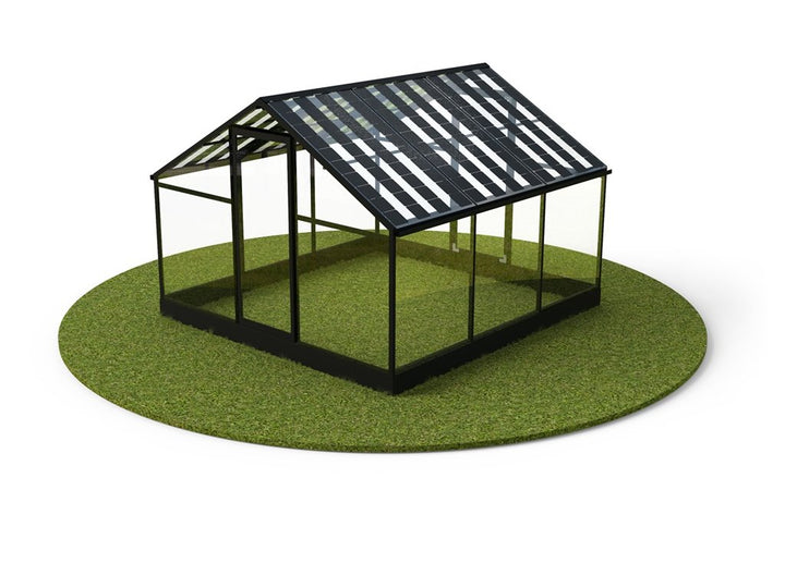 Volteco Gewächshaus mit Photovoltaik VIEV G40 - 1,29 kW (PMMA voll 3mm)