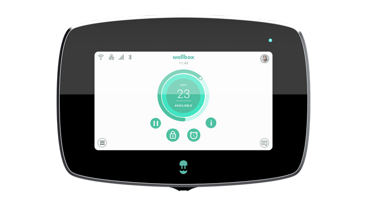 WALLBOX EV-Ladegeräte Commander 2 22 kW, 5 Meter, Typ 2, 4G, Schwarz, 3PH, IP54