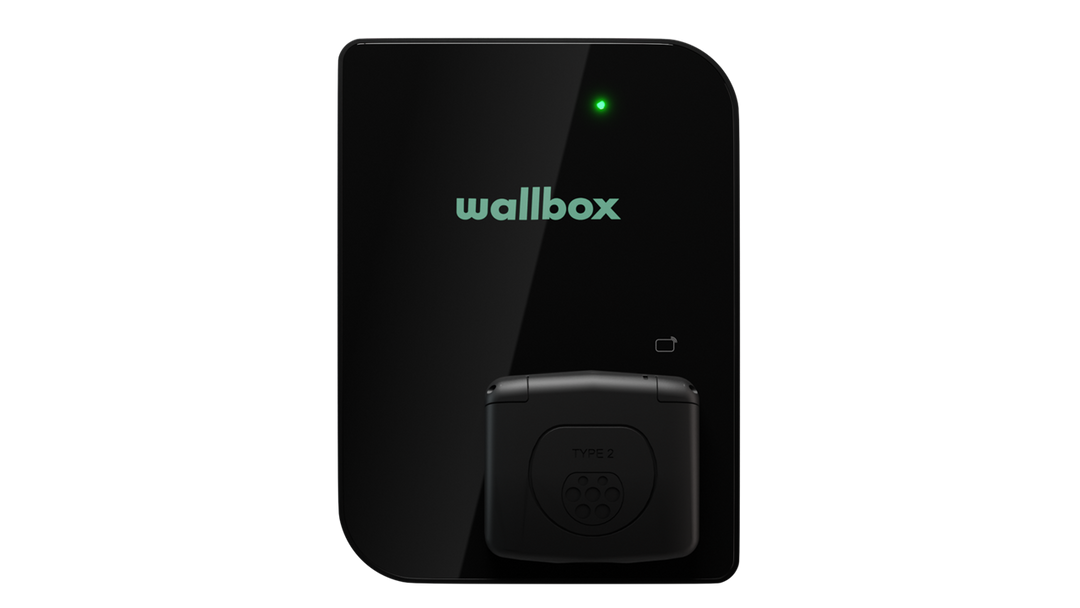 WALLBOX EV-Ladegeräte Copper SB 22 kW, Socket, Typ 2, Schwarz