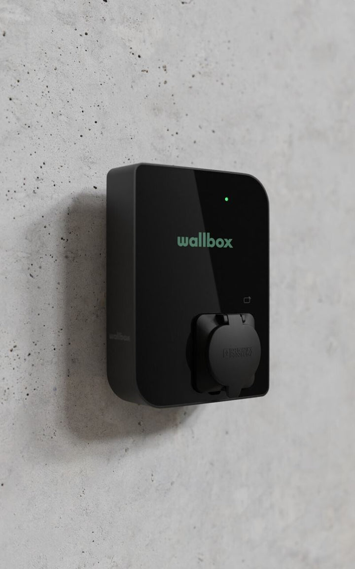 WALLBOX EV-Ladegeräte Copper SB 22 kW, Socket, Typ 2, Schwarz
