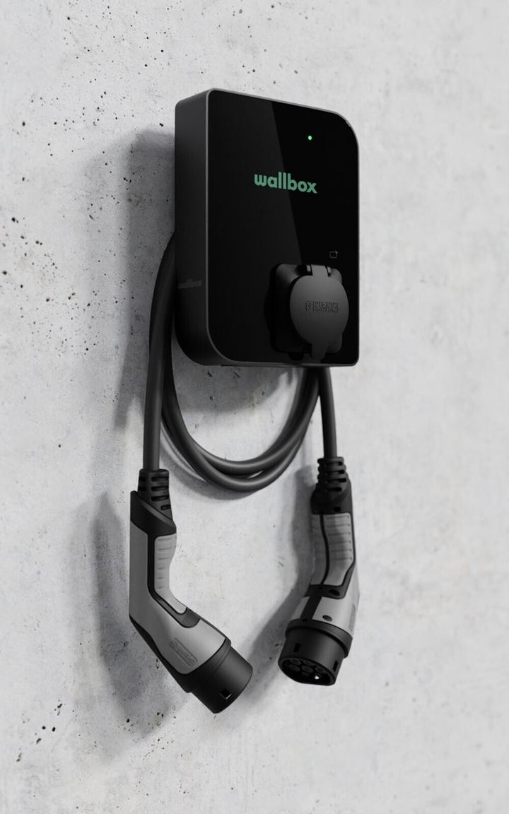 WALLBOX EV-Ladegeräte Copper SB 22 kW, Socket, Typ 2, Schwarz