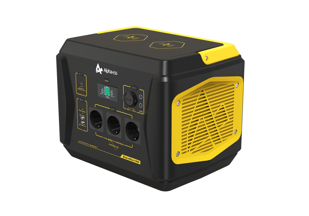 Alpha ESS Tragbarer Strom- und Energiespeicher BlackBee1000 mit 1.000Wh - nur 10,2kg