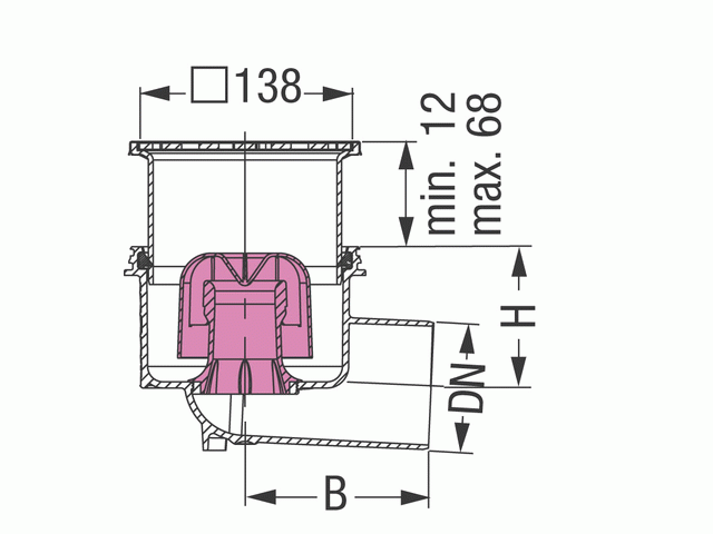 KESSEL-Ablauf Ecoguss KE48378.11