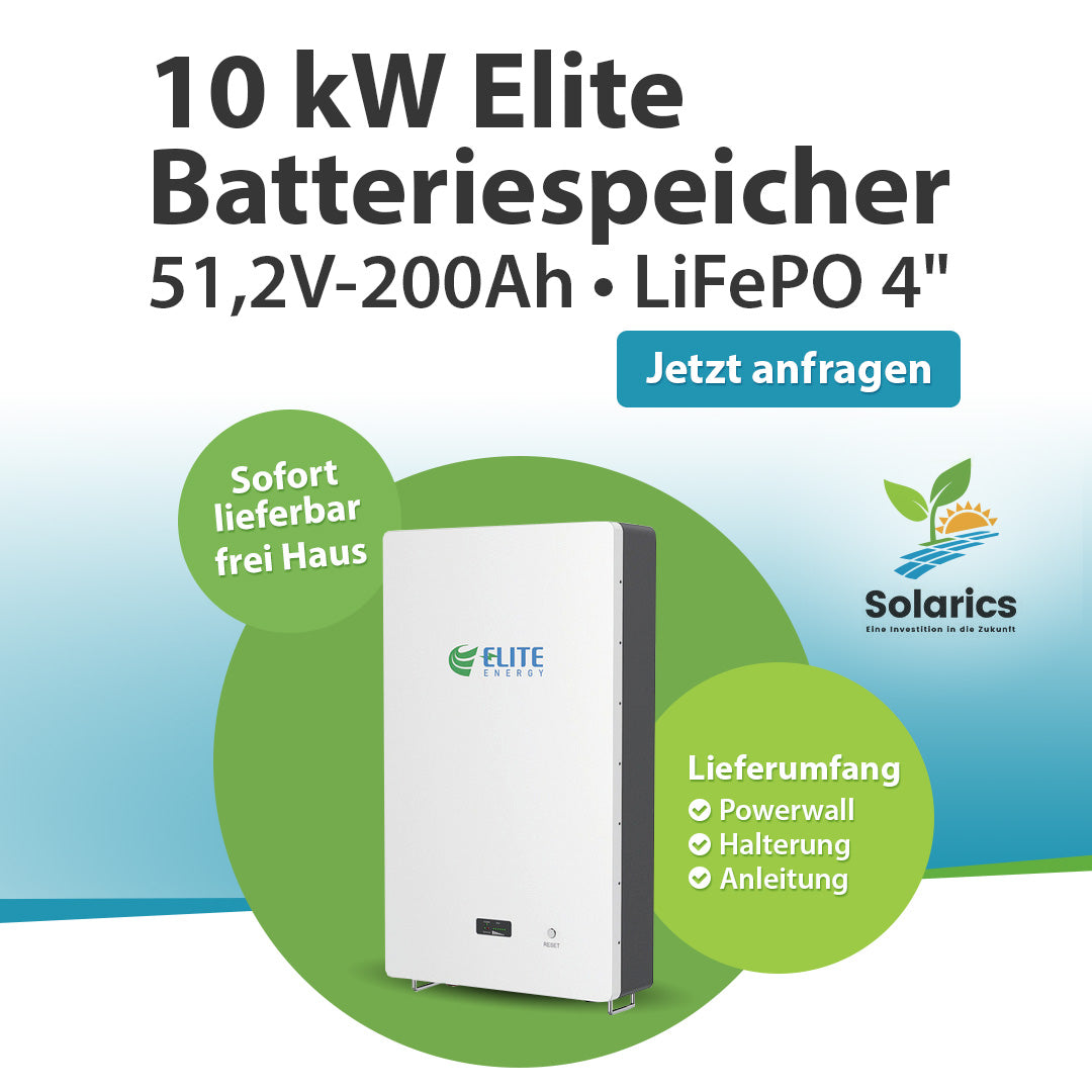 Elite Batteriespeicher 10kW bei Solarics 