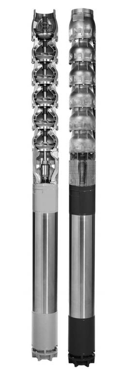 Lowara Unterwassermotorpumpen 8" mit 2 Kabelschienen Z 875 17-8